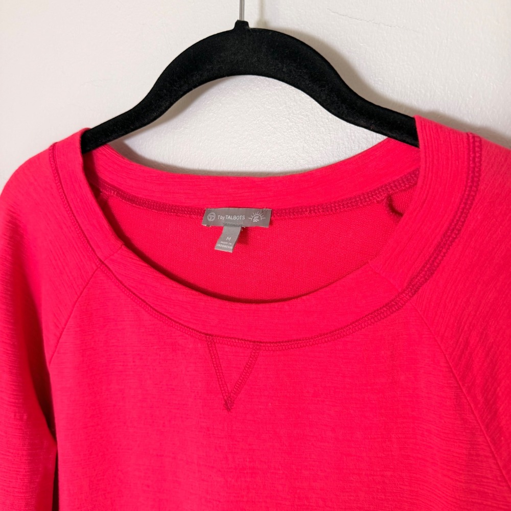 Talbots Coastal French Terry UPF 50‎ Lightweight Crewneck Sweatshirt (M) Bright - Picture 8 of 14